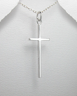 Dije de Cruz de Plata Ley 925 - 925 Sterling Silver Cross Pendant - ID: 37651133 Bellash